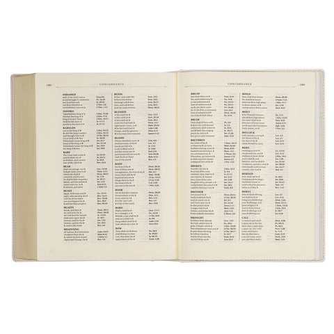 Blush Bouquet Faux Leather Hardcover Large Print King James Version Note-taking Bible