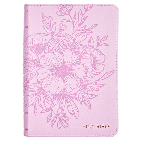 Lavender Bouquet Large Print Compact King James Version Bible