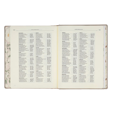 Trust Taupe Faux Leather Large Print King James Version Note-taking Bible - Proverbs 3:5