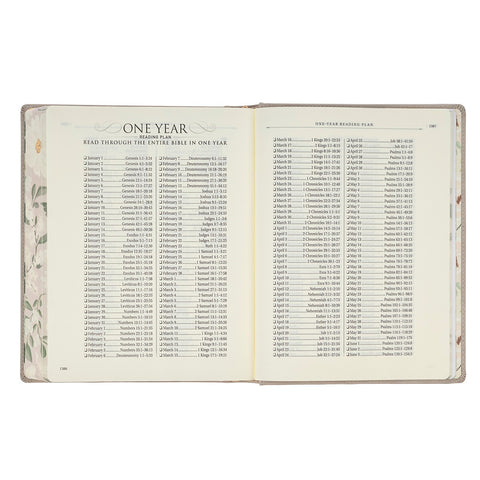 Trust Taupe Faux Leather Large Print King James Version Note-taking Bible - Proverbs 3:5