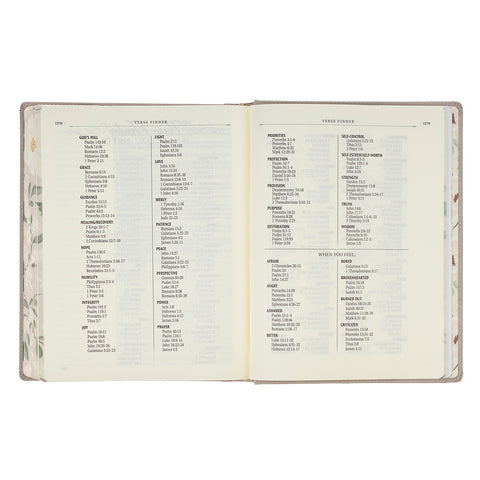 Trust Taupe Faux Leather Large Print King James Version Note-taking Bible - Proverbs 3:5