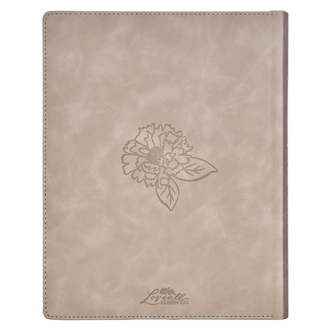 Trust Taupe Faux Leather Large Print King James Version Note-taking Bible - Proverbs 3:5