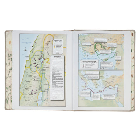 Trust Taupe Faux Leather Large Print King James Version Note-taking Bible - Proverbs 3:5