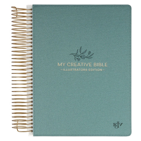 Teal Faux Leather Hardcover My Creative Bible Illustrators Edition