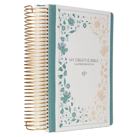 Teal Faux Leather Hardcover My Creative Bible Illustrators Edition