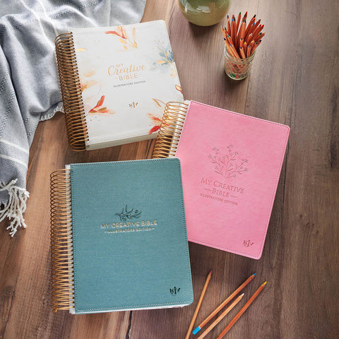 Teal Faux Leather Hardcover My Creative Bible Illustrators Edition