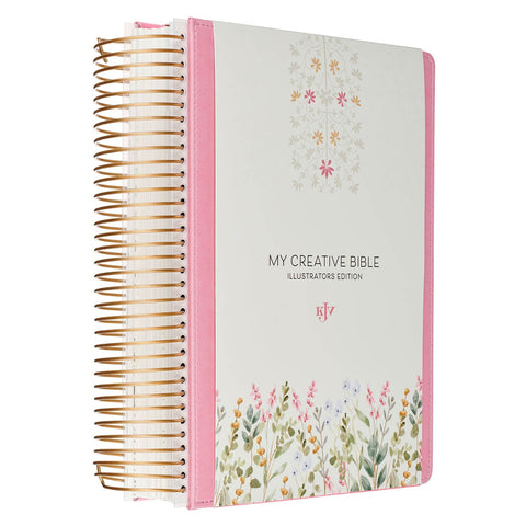 Pink Faux Leather Hardcover My Creative Bible Illustrators Edition