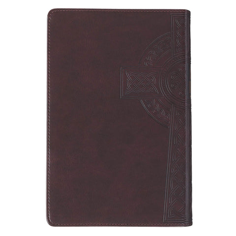 Burgundy Cross Giant Print Reader’s Edition KJV Bible