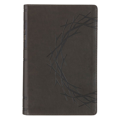 Iron Gray Crown of Thorns Giant Print Reader’s Edition King James Version Bible