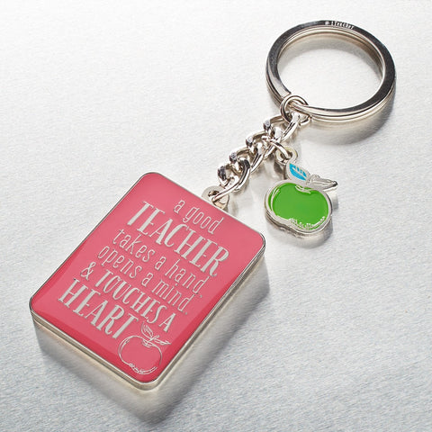Pink Blessings for a #1 Teacher Key Ring in Gift Tin - 1 Corinthians 16:14