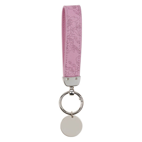 Be Still and Know Lavender Faux Leather Wristlet Keychain - Psalm 46:10