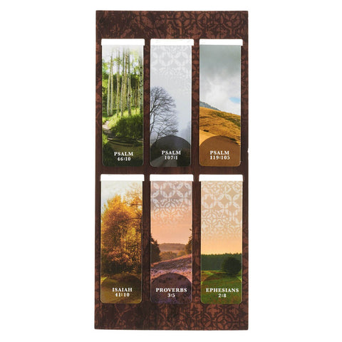 Led by His Light Scenic Nature Magnetic Bookmark Set