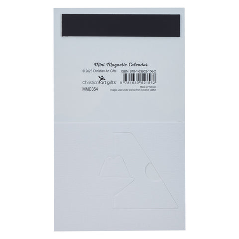 2024 Through Christ Mini Magnetic Calendar - Philippians 4:13