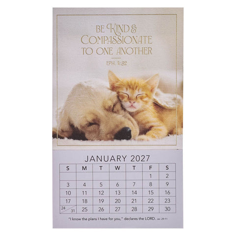 2027 Be Kind Mini Magnetic Calendar - Ephesians 4:32