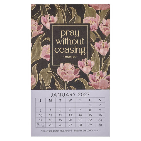 2027 Pray Without Ceasing Mini Magnetic Calendar - 1 Thessalonians 5:17