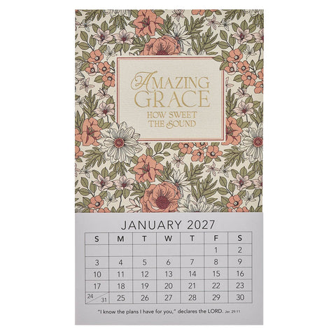 2027 Amazing Grace Mini Magnetic Calendar