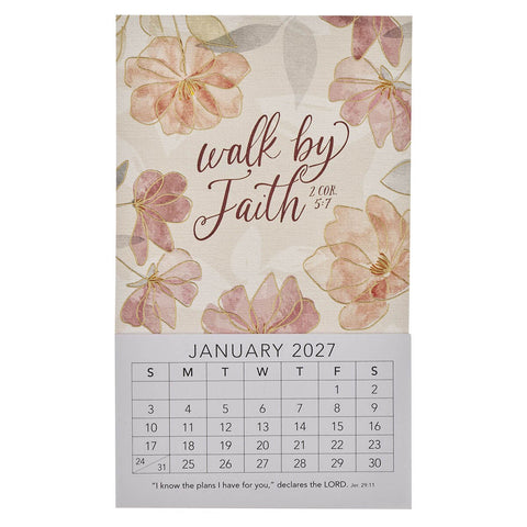 2027 Walk By Faith Mini Magnetic Calendar 2 - Corinthians 5:7