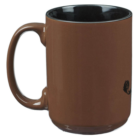 The Lord is My Strength Walnut-Brown Ceramic Coffee Mug - Exodus 15:2