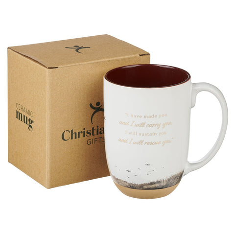 I Have Made You Exposed Clay Base Ceramic Mug - Isaiah 46:4