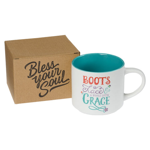 Boots Lace and Grace Ceramic Coffee Mug