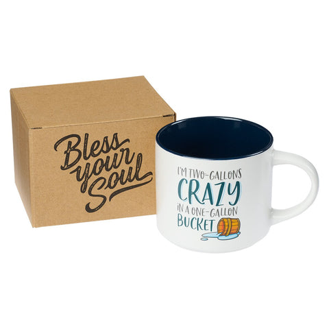 Two Gallons Crazy Ceramic Coffee Mug