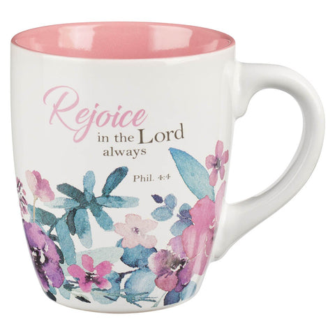 Rejoice Collection Four Piece Ceramic Coffee Mug Set