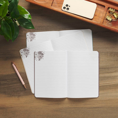Joyful Patient Faithful Heirloom Floral 3-piece Large Notebook Set - Romans 12:12