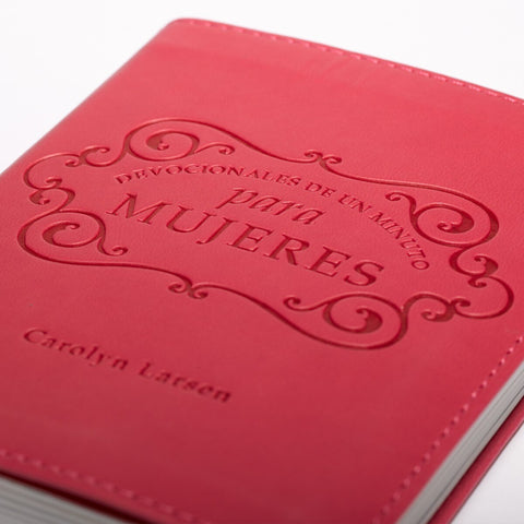 Devocionales de un minuto para mujeres en símil cuero