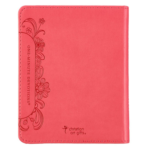 Pink Faux Leather One-minute Devotions for Women Devotional