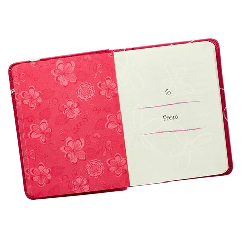 The One-Minute Devotions for Girls Pink Faux Leather Devotional