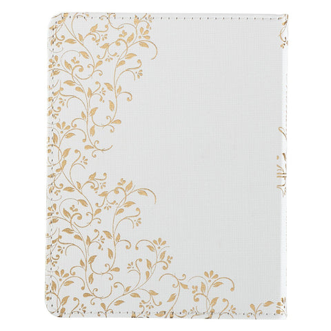 Morning by Morning White Faux Leather One-Minute Devotions