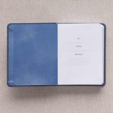One-Minute Devotions® for Men Slate Blue Faux Leather Devotional