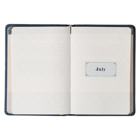 One Minute with God for Students Blue Faux Leather Devotional 