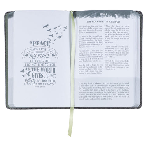 Brown Camo Faux Leather Pocket Devotional for Guys