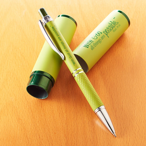 Three Color Stylish Pen and Case Merchandiser