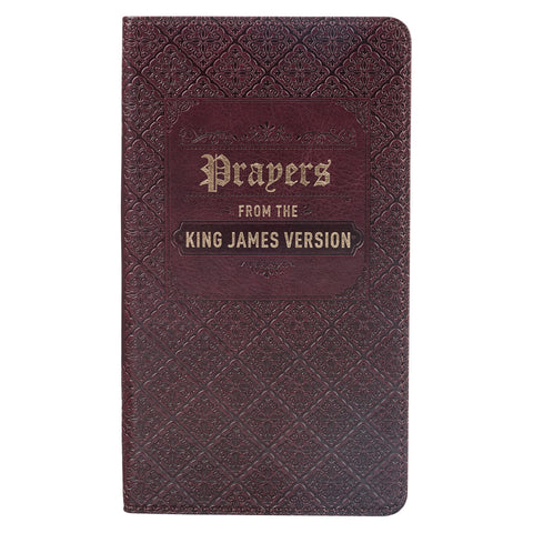 Prayers from the King James Version Brown Faux Leather Gift Book