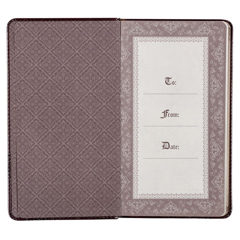 Prayers from the King James Version Brown Faux Leather Gift Book
