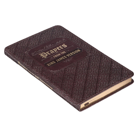 Prayers from the King James Version Brown Faux Leather Gift Book