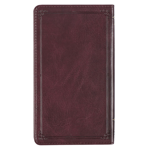 Promises to Strengthen Your Faith Brown Faux Leather Gift Book