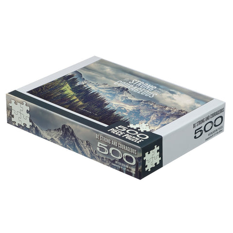 Be Strong & Courageous Pine Valley 500-piece Jigsaw Puzzle - Joshua 1:9