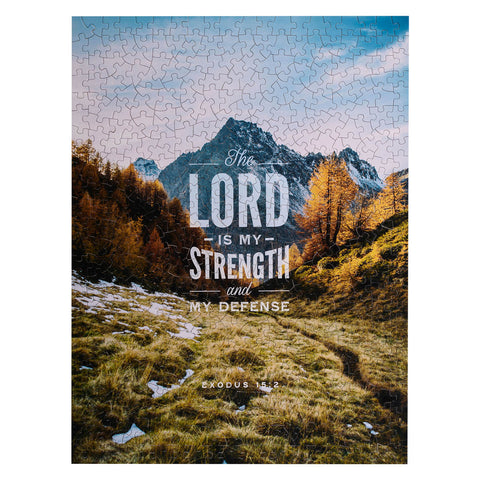 Strength & Defense Mountain Top 500-piece Jigsaw Puzzle - Exodus 15:2