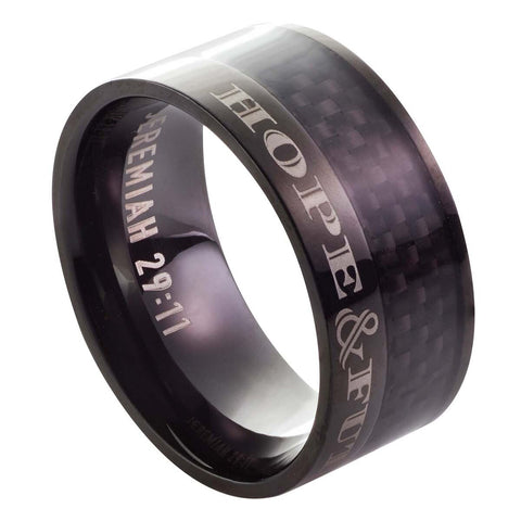 Hope and Future - Jeremiah 29:11 Men's Ring