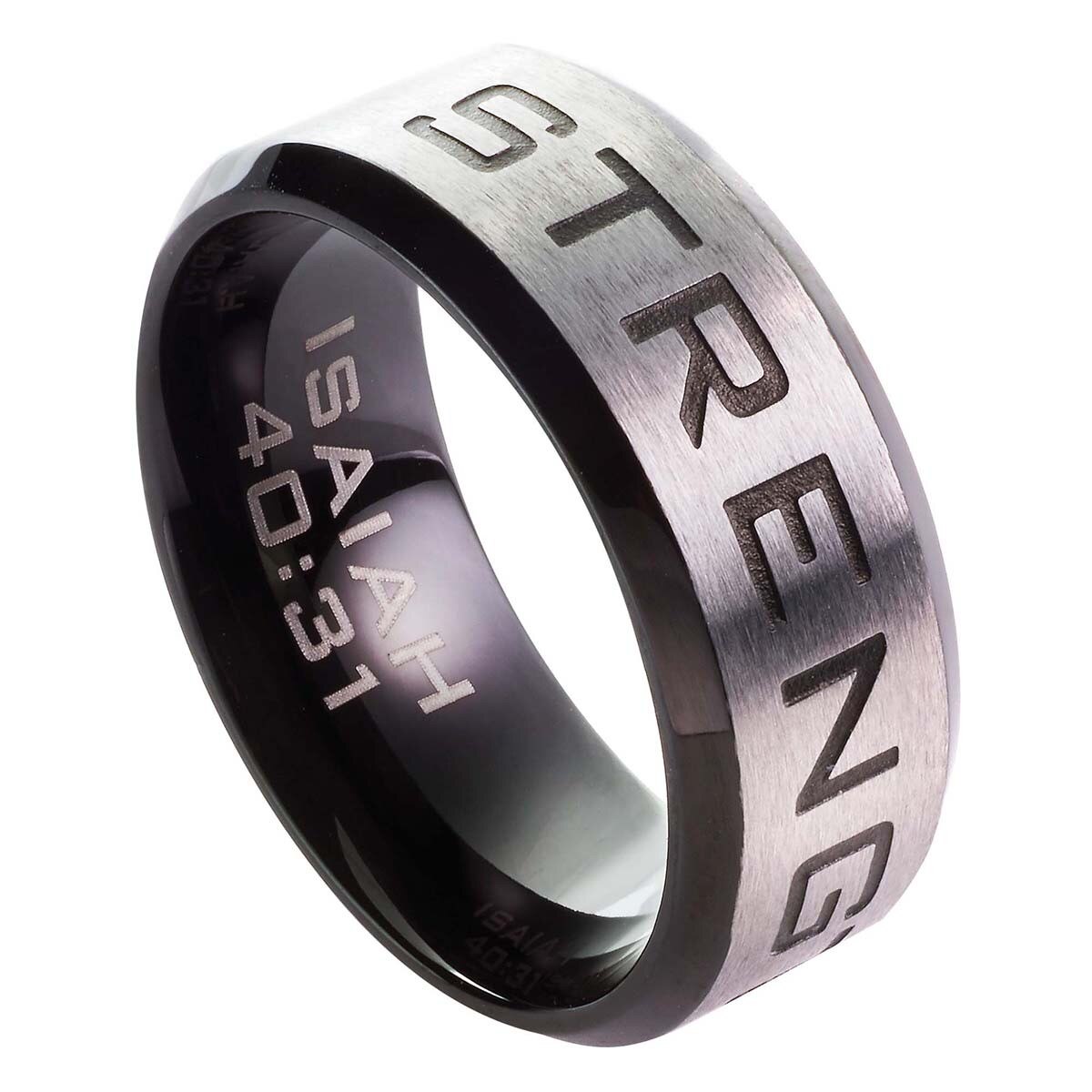 Strength - Isaiah 40:31 Men's Ring – Christian Art Gifts