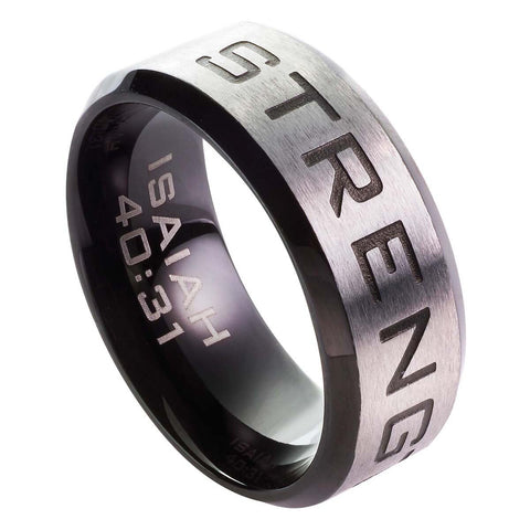 Strength - Isaiah 40:31 Men's Ring