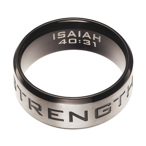 Strength - Isaiah 40:31 Men's Ring