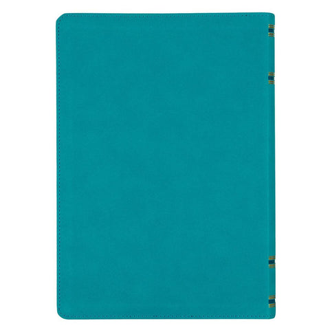 Teal Faux Leather Spiritual Growth Bible