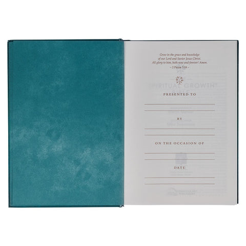 Teal Hardcover Spiritual Growth Bible