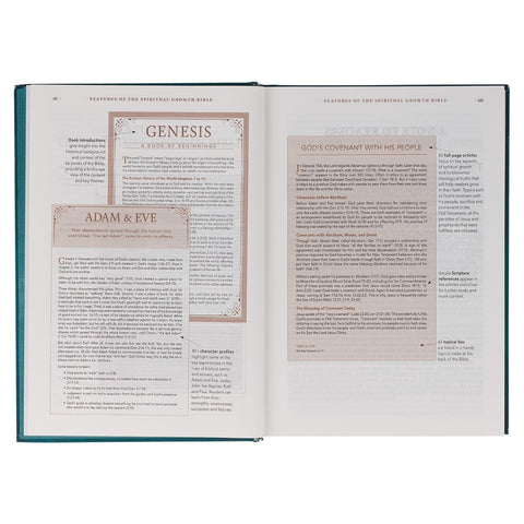 Teal Hardcover Spiritual Growth Bible