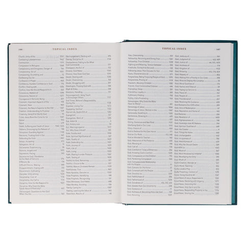 Teal Hardcover Spiritual Growth Bible