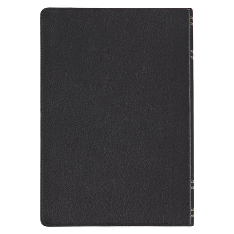Black Full Grain Leather Spiritual Growth Bible